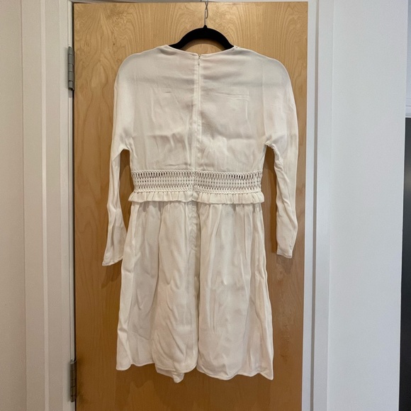 Maje Riam White Dress with Crochet detail size 1 - Picture 3 of 4